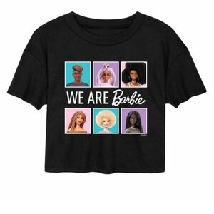 Next Level We Are Barbie Cropped Tee Graphic Tee Tshirt Juniors size L